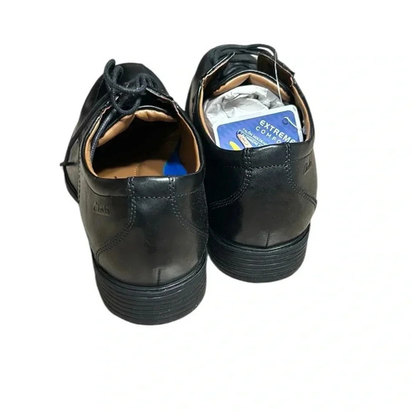 Clark’s Whiddon Pace NEW men size 8M OXFORD black leather shoes ,extreme comfort - Picture 6 of 13